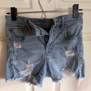 American Eagle Hi-Rise Midi shorts